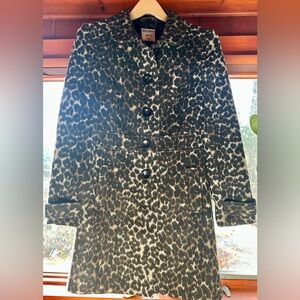Old Navy Leopard Print Women's Coat, XS, Rare, Like New